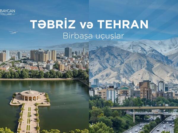 AZAL İranın iki şəhərinə uçuşlara başlayır