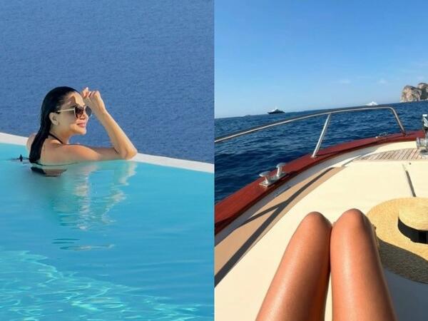 Vüsalə Əlizadə hovuzdan video paylaşdı - Cazibədarlığı ilə göz oxşadı - <span class="color_red">VİDEO</span>