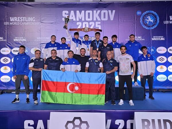 Azərbaycan güləşçiləri komanda hesabında dünya üçüncüsü olub - U20 dünya çempionatı