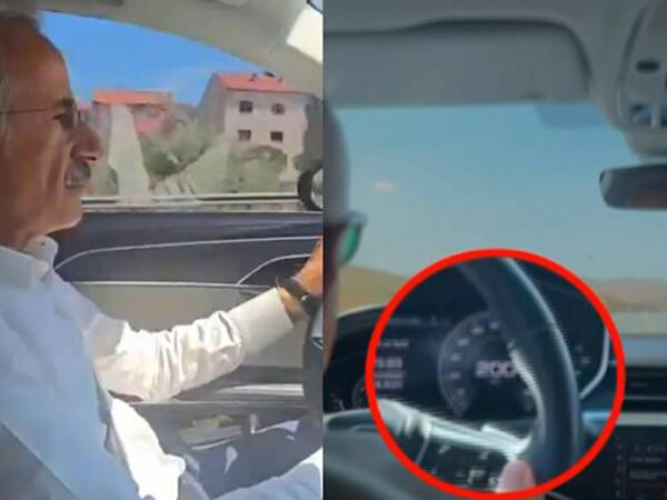 Türkiyədə nazir sürət həddini aşdı - Bu qədər cərimələndi - <span class="color_red">VİDEO</span>