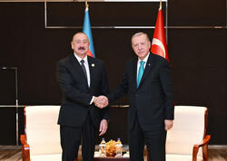 Tiencində İlham Əliyevin Ərdoğanla görüşü keçirilir - FOTO