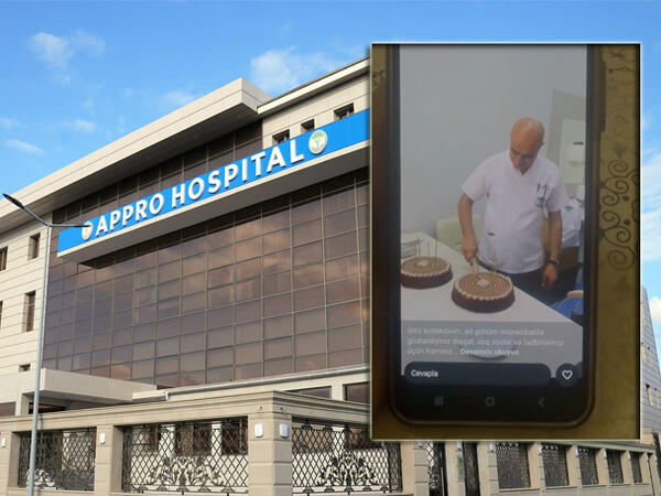 &quot;Appro Hospital&quot;-da xəstənin 40 minini alıb, tort kəsib lağa qoydular - VİDEO