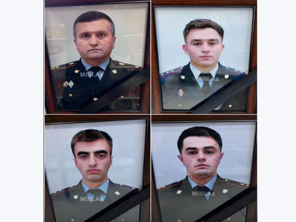 Qəzada həlak olan polis əməkdaşlarının FOTOSU