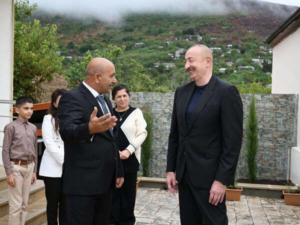 Prezident Xocavənd rayonunun Sos kəndində olub
