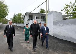 Prezident İlham Əliyev Xocalı rayonunun Badara kəndində olub - FOTO