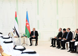 Şeyx Məhəmməd bin Zayed Al Nəhyan: Dost Azərbaycanla ikitərəfli əlaqələrimizi daha yüksək səviyyəyə qaldırmağı arzulayırıq