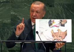 Ərdoğan BMT kürsüsündə göz yaşlarını saxlaya bilmədi: “İçim yanır” - <span class="color_red">FOTO</span>