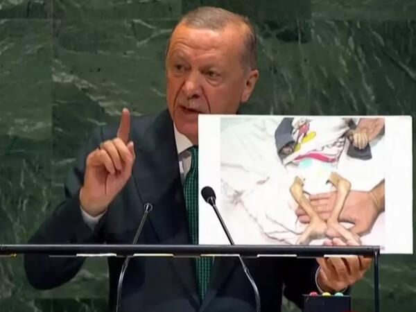 Ərdoğan BMT kürsüsündə göz yaşlarını saxlaya bilmədi: “İçim yanır” - <span class="color_red">FOTO</span>