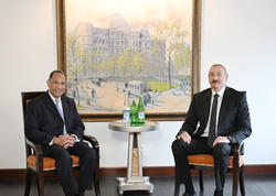 İlham Əliyev Nyu-Yorkda ABŞ Ticarət Palatasının baş vitse-prezidenti ilə görüşüb - <span class="color_red">FOTO</span>