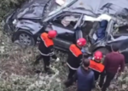 Toydan qayıdanlar ağır qəzaya düşdü - Altı yaralı var - <span class="color_red">VİDEO</span>