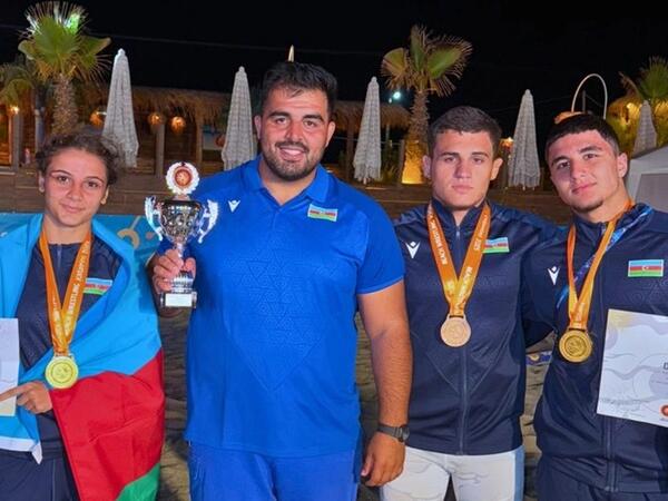 Azərbaycan güləşçiləri 2 qızıl və 1 bürünc medal qazanıblar