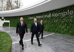 Prezident İlham Əliyev Gəncə Memorial Kompleksinin açılışında iştirak edib - FOTO