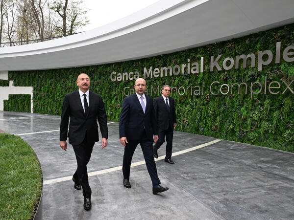 Prezident İlham Əliyev Gəncə Memorial Kompleksinin açılışında iştirak edib - FOTO