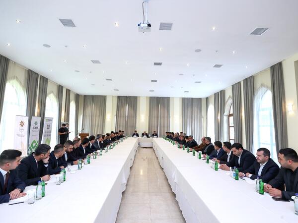 “Regional tərəfdaşların inkişafı” layihəsi çərçivəsində Şəkidə sahibkarlarla görüş keçirilib - FOTO