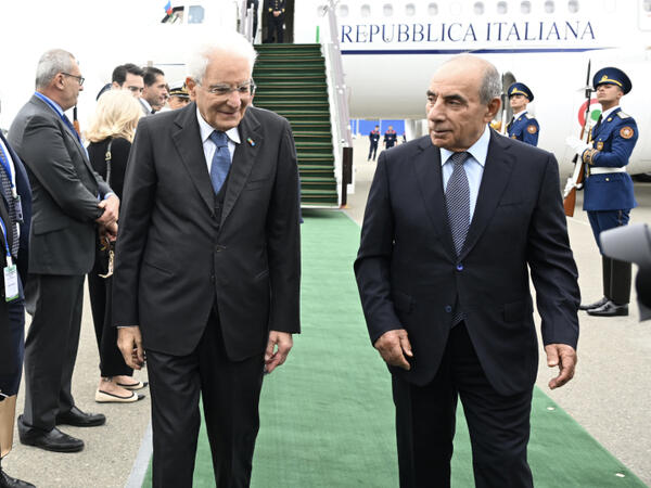 İtaliya Prezidenti Sercio Mattarella Azərbaycana rəsmi səfərə gəlib - FOTO