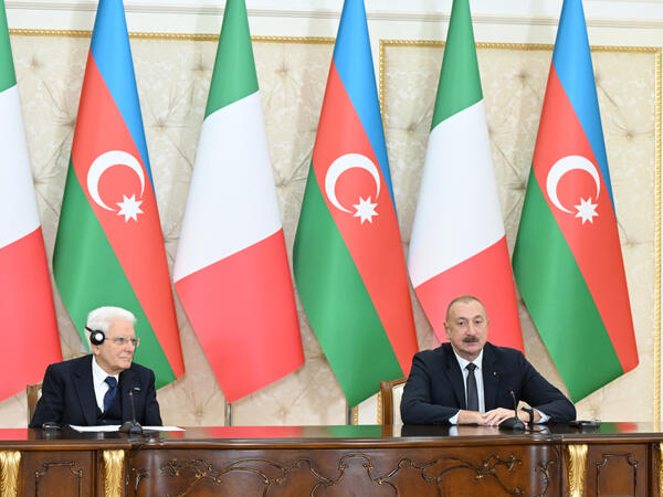 İlham Əliyev: İtaliya hər zaman Azərbaycanın Avropa İttifaqı ilə əlaqələrinin inkişafına dəstək verib