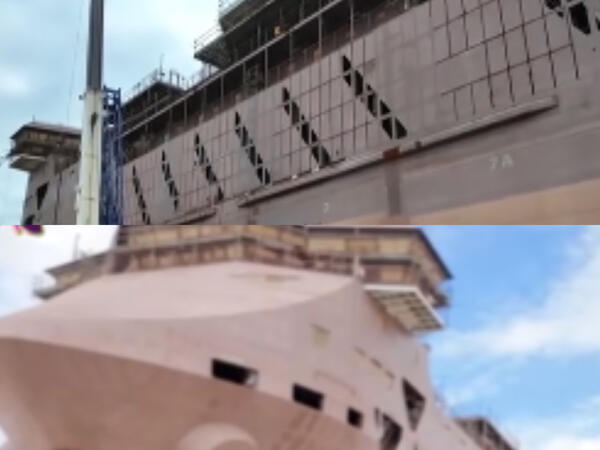 Bakıda nəhəng gəmi qurulur - <span class="color_red">VİDEO</span>