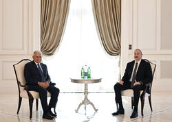Prezident Qəbələdə Türk Dövlətləri Təşkilatının Ağsaqqallar Şurasının sədrini qəbul edib - FOTO