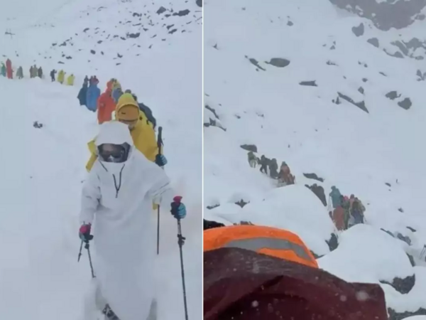 Everest dağında faciə - Minlərlə alpinist kömək gözləyir - <span class="color_red">FOTO</span>