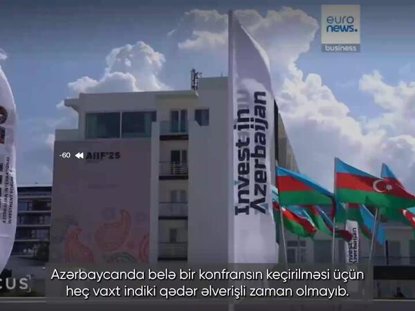 “Euronews” I Azərbaycan Beynəlxalq İnvestisiya Forumuna dair video yayımlayıb - <span class="color_red">VİDEO</span>
