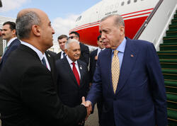 Ərdoğan Azərbaycana səfərə gəlib - FOTO