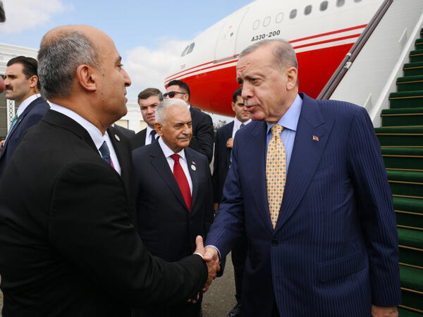 Ərdoğan Azərbaycana səfərə gəlib - FOTO