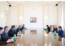 Prezident Xorvatiya parlamentinin nümayəndə heyətini qəbul edib - FOTO