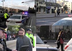 Bakıda piyadalar üçün dərs - Polis ölüm anlarını göstərdi