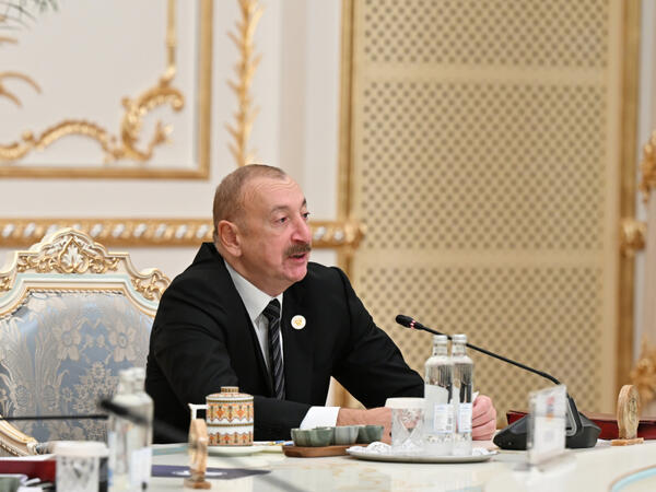 İlham Əliyev MDB Dövlət Başçıları Şurasının iclasında Laçının inkişafından danışıb
