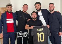“Qarabağ”matçda zədələnən azarkeşi belə sevindirdi - <span class="color_red">VİDEO</span>