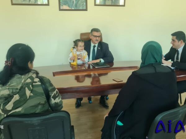 Milli Məclisin deputatı Novruzəli Aslanov İsmayıllı şəhərində seçiciləri ilə görüşüb - <span class="color_red">FOTOlar</span>