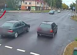 Yolda dava etdiyi adamın maşınla üstündən keçdi - <span class="color_red">Anbaan VİDEO</span>