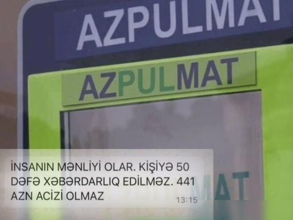 “Azpulmat” əməkdaşı müştərini təhqir etdi: “Adamın mənliyi olar” – <span class="color_red">FOTOlar</span>