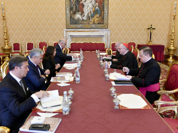 Mehriban Əliyeva Vatikanın dövlət katibi ilə görüşüb - <span class="color_red">FOTO</span>