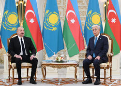 Astanada İlham Əliyevin Tokayev ilə təkbətək görüşü olub - FOTO