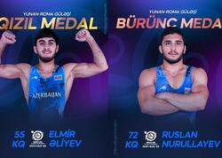 Güləşçilərimiz dünya çempionatında 1 qızıl, 1 bürünc medal qazandılar