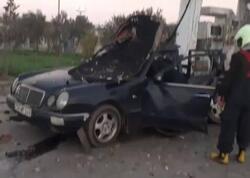 &quot;Mercedes&quot;in partladığı yerdən görüntülər - VİDEO