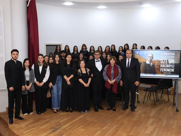 Xankəndidə “Azərbaycan mədəniyyətində Üzeyir Hacıbəyli fenomeni” mövzusunda elmi-praktik seminar keçirilib - FOTO