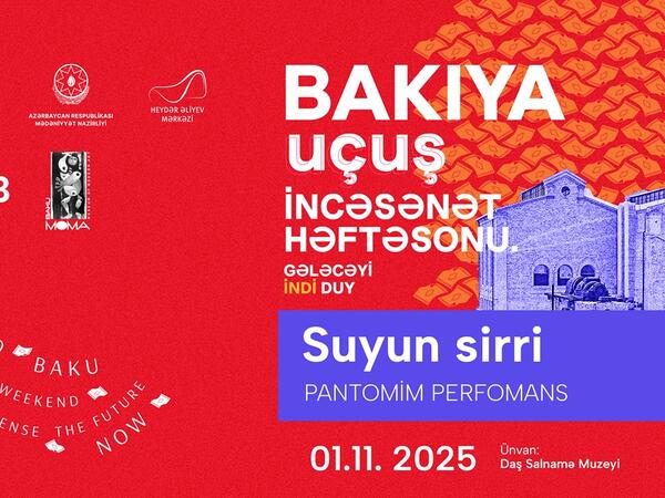 “Art Weekend” zamanı “Suyun sirri” pantomim tamaşanın premyerası olacaq - <span class="color_red">VİDEO</span>