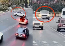 Toy karvanında avtoxuliqanlıq edən sürücü saxlanıldı - VİDEO