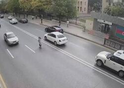 Bakıda piyadaların vurulduğu dəhşətli qəzalar - Anbaan görüntülər