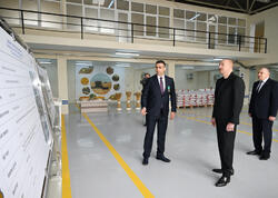 İlham Əliyev Sabirabad Sənaye Məhəlləsində toxum istehsalı müəssisəsinin fəaliyyəti ilə tanış olub - FOTO