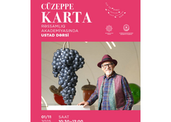 İtaliyalı heykəltəraş Cüzeppe Kartanın gənc rəssamlara ustad dərsi olacaq