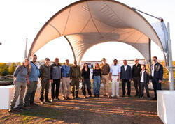 Leyla Əliyeva və Arzu Əliyeva Qax rayonunda Axar-Baxar Milli Parkının açılış mərasimində iştirak ediblər