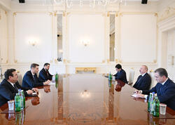 İlham Əliyev Rumıniya Parlamenti Senatının sədrini qəbul edib - <span class="color_red">FOTO</span>