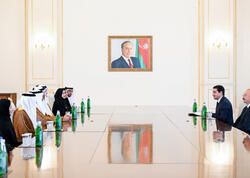 İlham Əliyev Birləşmiş Ərəb Əmirlikləri Federal Milli Şurasının sədrini qəbul edib - <span class="color_red">FOTO</span>