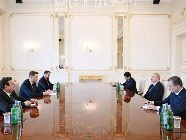 İlham Əliyev Rumıniya Parlamenti Senatının sədrini qəbul edib - <span class="color_red">FOTO</span>