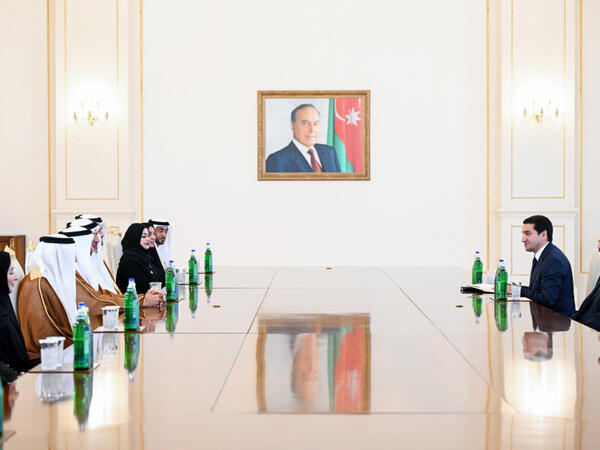 İlham Əliyev Birləşmiş Ərəb Əmirlikləri Federal Milli Şurasının sədrini qəbul edib - <span class="color_red">FOTO</span>