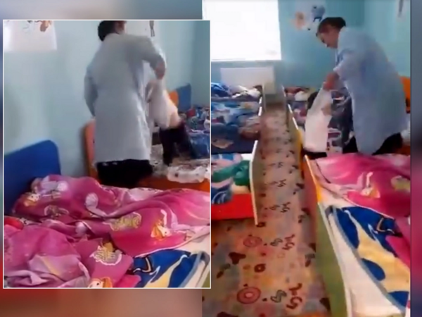 Bağçada azyaşlıya qarşı şiddət göstərilib - GÖRÜNTÜLƏR