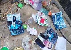 Qazaxda qəbiristanlıqda qəribə hadisə – məzarın yanında cadu tapıldı - <span class="color_red">VİDEO - FOTO</span>